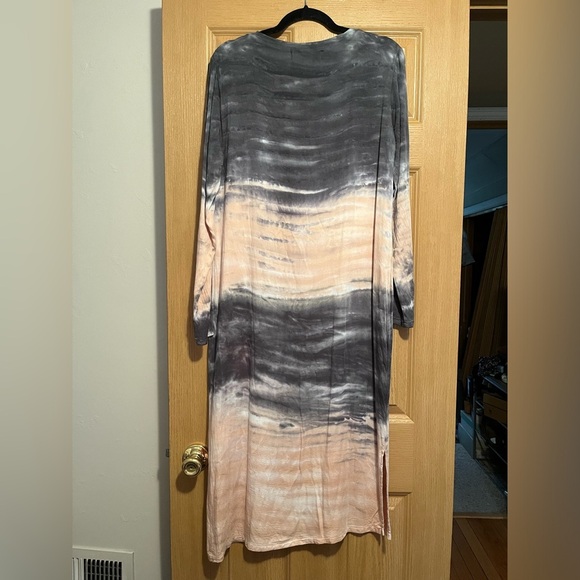 Anthropologie Dolan Trina Tie-Dye Midi Dress Women’s Size Small Long Sleeves - Picture 11 of 12